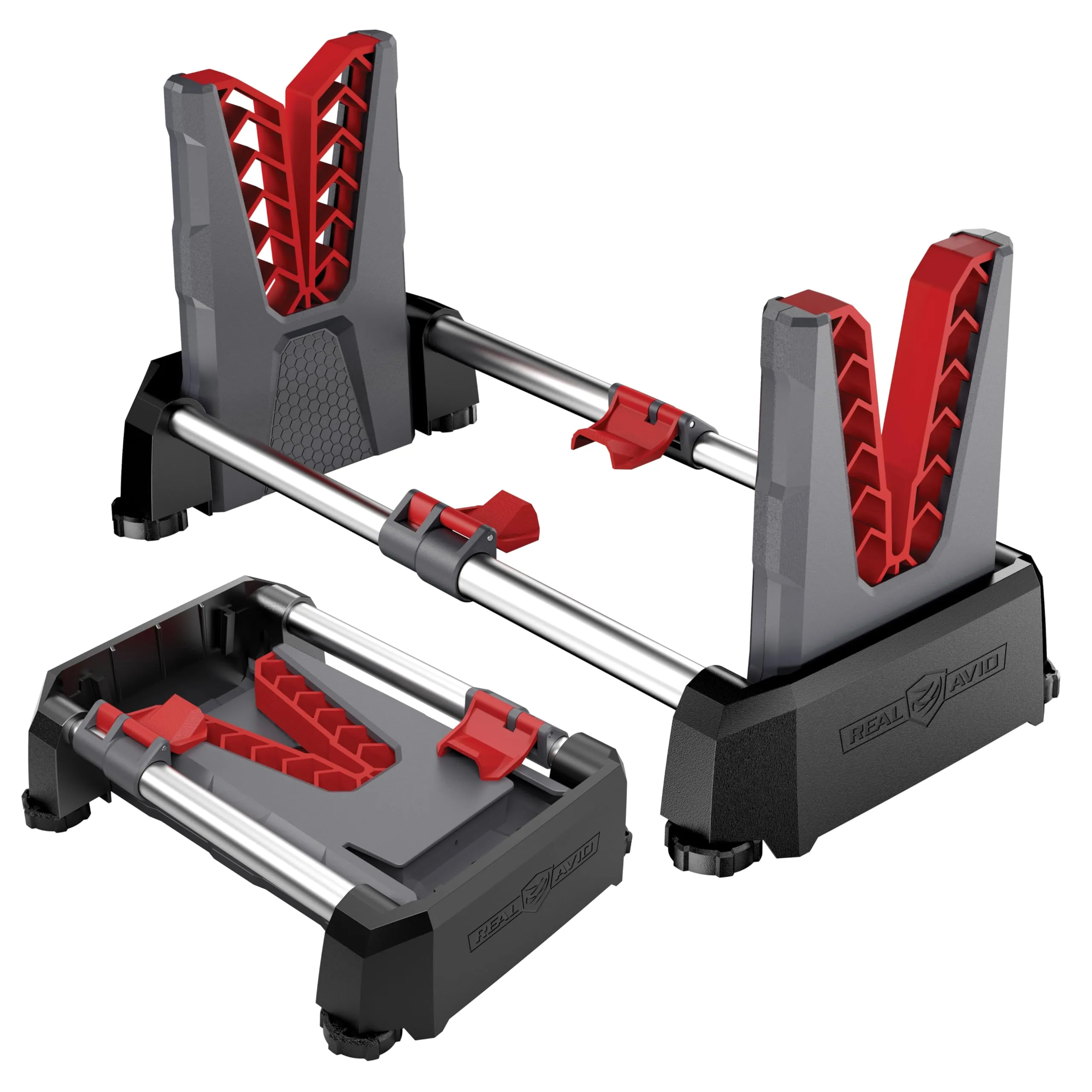 Real Avid Speed Stand | Collapsible Design, Adjustable 10" - 16" Stand for Cleaning & Maintenance | Compact