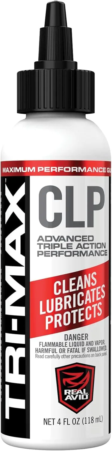 Real Avid CLP Gun Cleaner and Lubricant - 4oz Bottle | 3 in 1 Oil Gun Cleaner and Lubricant | All-in-One Shooters Lube Gun