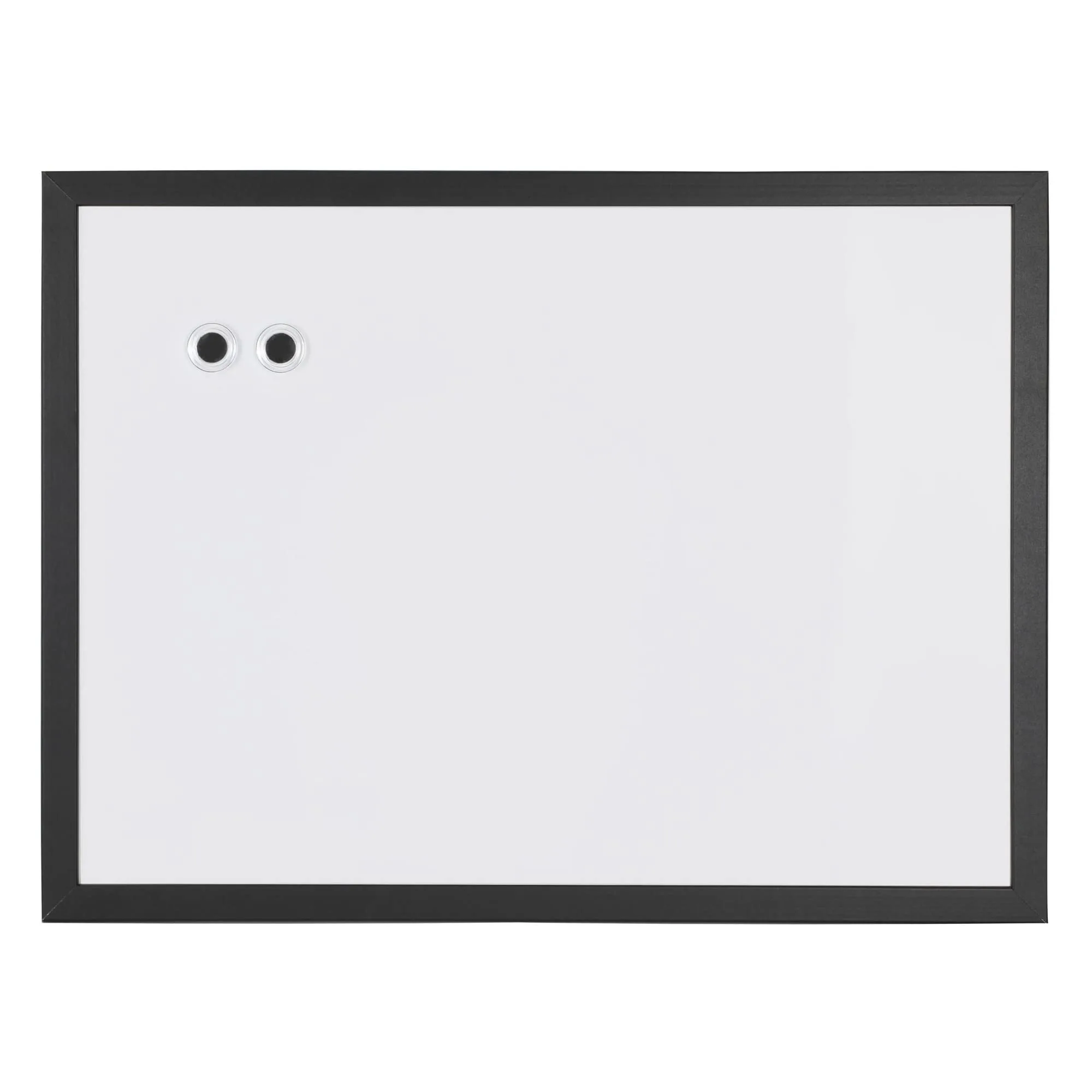 Realspace Magnetic Dry-Erase Whiteboard, 18in x 24in, Black Frame