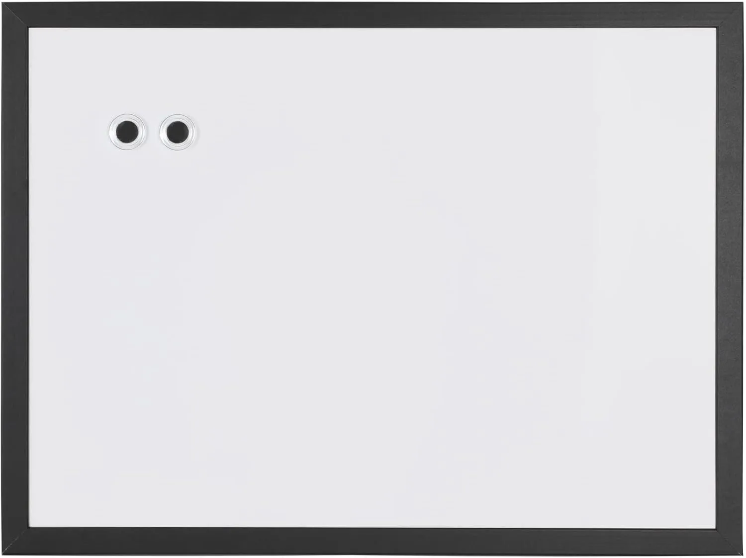 Realspace Magnetic Dry-Erase Whiteboard, 18in x 24in, Black Frame