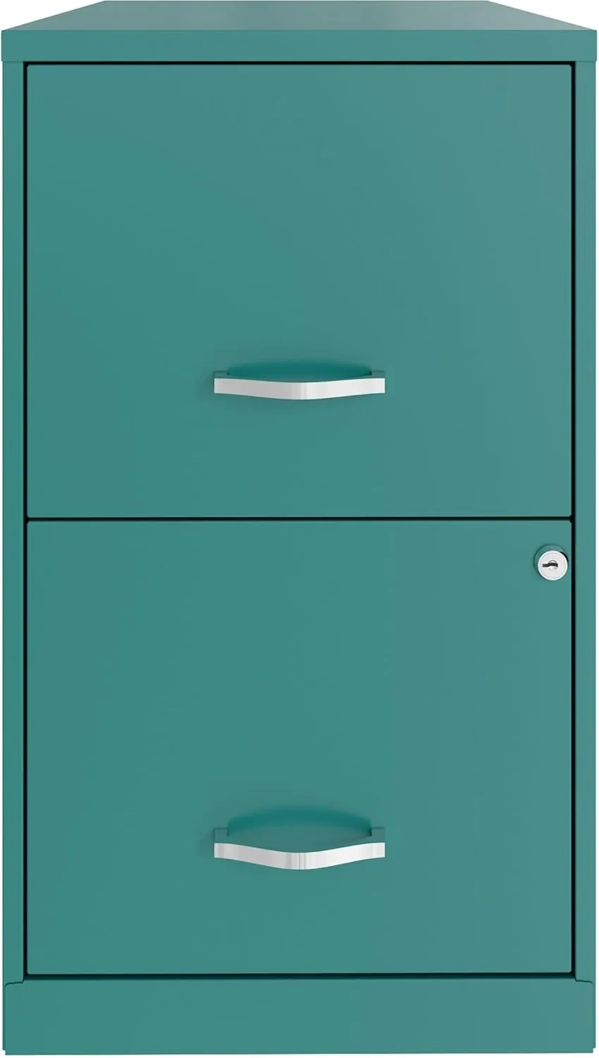 Realspace SOHO Smart 18inD Vertical 2-Drawer File Cabinet, Teal