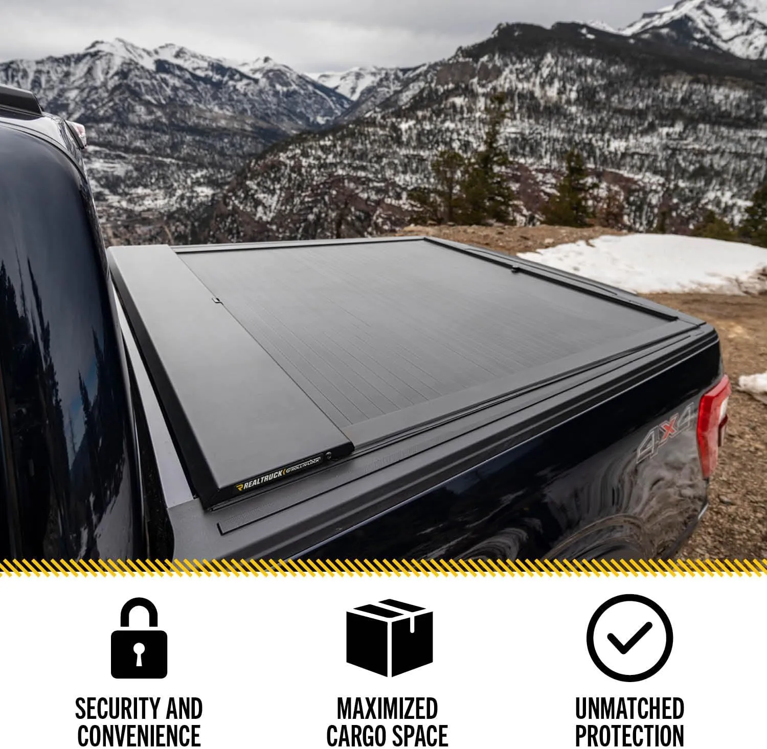 RealTruck Roll-N-Lock Retractable Aluminum Tonneau Cover Fits 2007-2021 Toyota Tundra