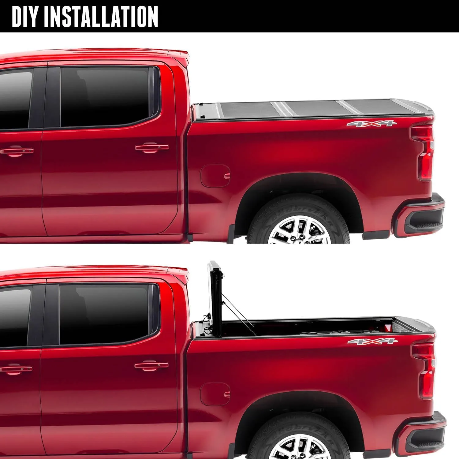 RealTruck UnderCover ArmorFlex Hard Folding Tonneau Cover AX52021 — Fits 2022-2025 Nissan Frontier 6'0" Bed (73.3")