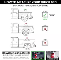 RealTruck UnderCover Flex Hard Folding Truck Bed Tonneau Cover | FX11022 | Fits 2019 - 2025 Chevy/GMC Silverado/Sierra 1500 5' 10" Bed (69.9")