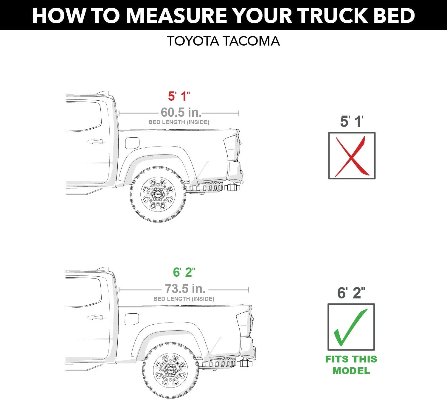 RealTruck Retrax RetraxONE MX Retractable Truck Bed Tonneau Cover | 60852 | Fits 2016 - 2023 Toyota Tacoma Regular, Access & Double Cab 6' 2" Bed (73.7")