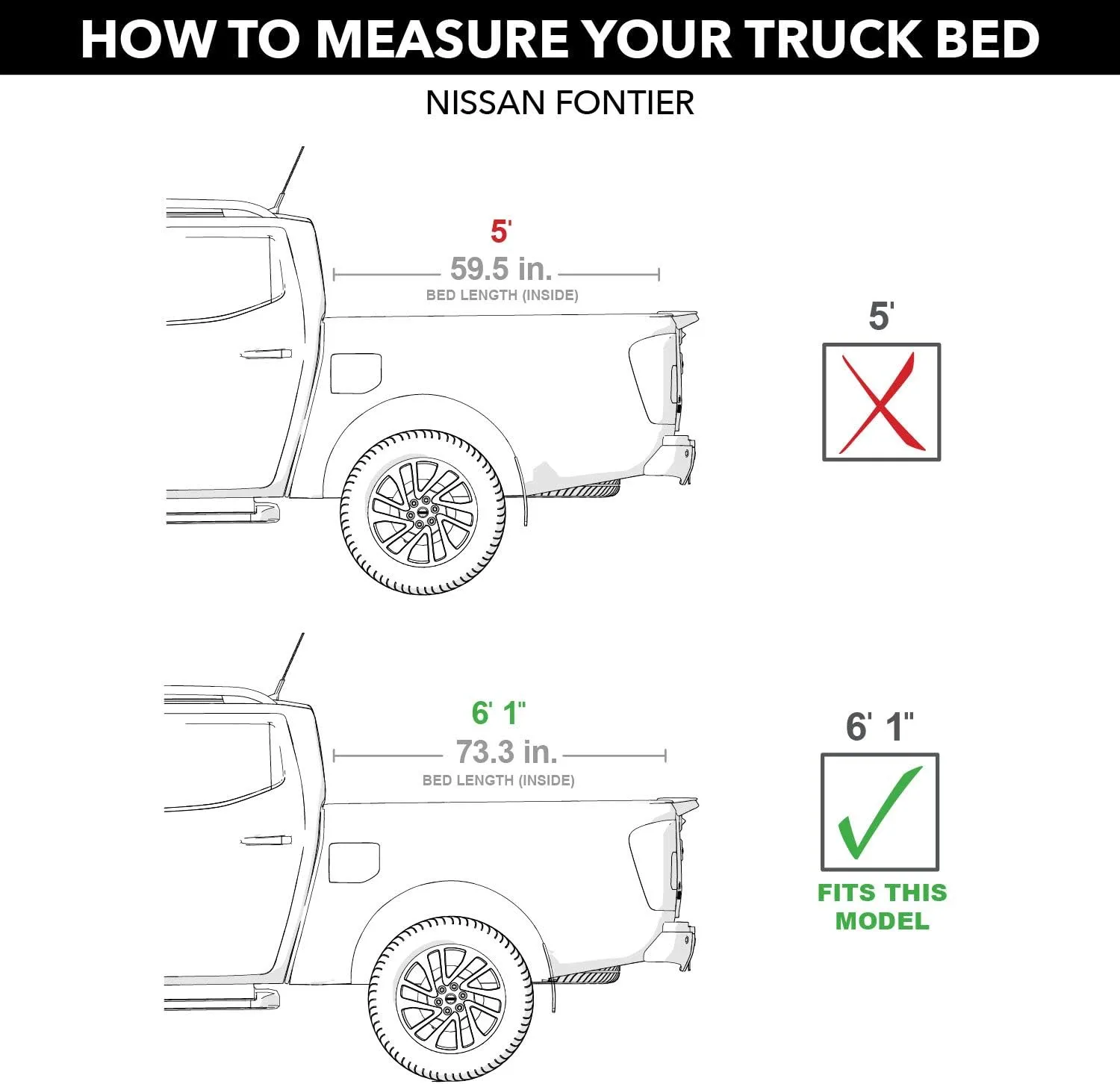 RealTruck UnderCover Ultra Flex Hard Folding Tonneau Cover UX52021 - Fits 2022-2025 Nissan Frontier 6'0" Bed (73.3")