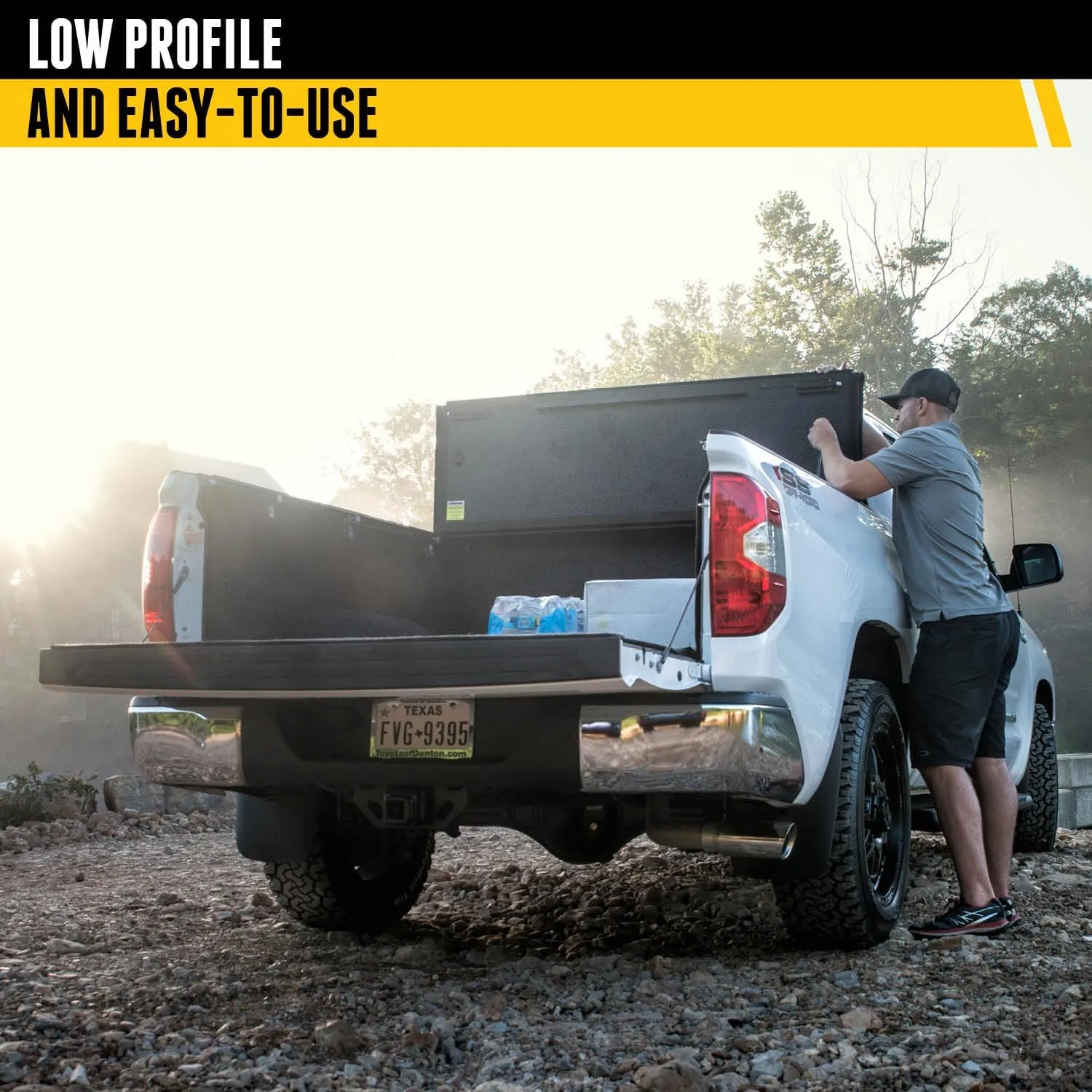 UnderCover Flex Hard Folding Truck Bed Tonneau Cover FX11009 - Fits 2007-2013 Chevy/GMC Silverado/Sierra 1500 6'7" Bed
