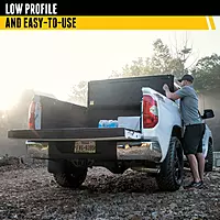 RealTruck UnderCover Flex Hard Folding Truck Bed Tonneau Cover | FX11022 | Fits 2019 - 2025 Chevy/GMC Silverado/Sierra 1500 5' 10" Bed (69.9")