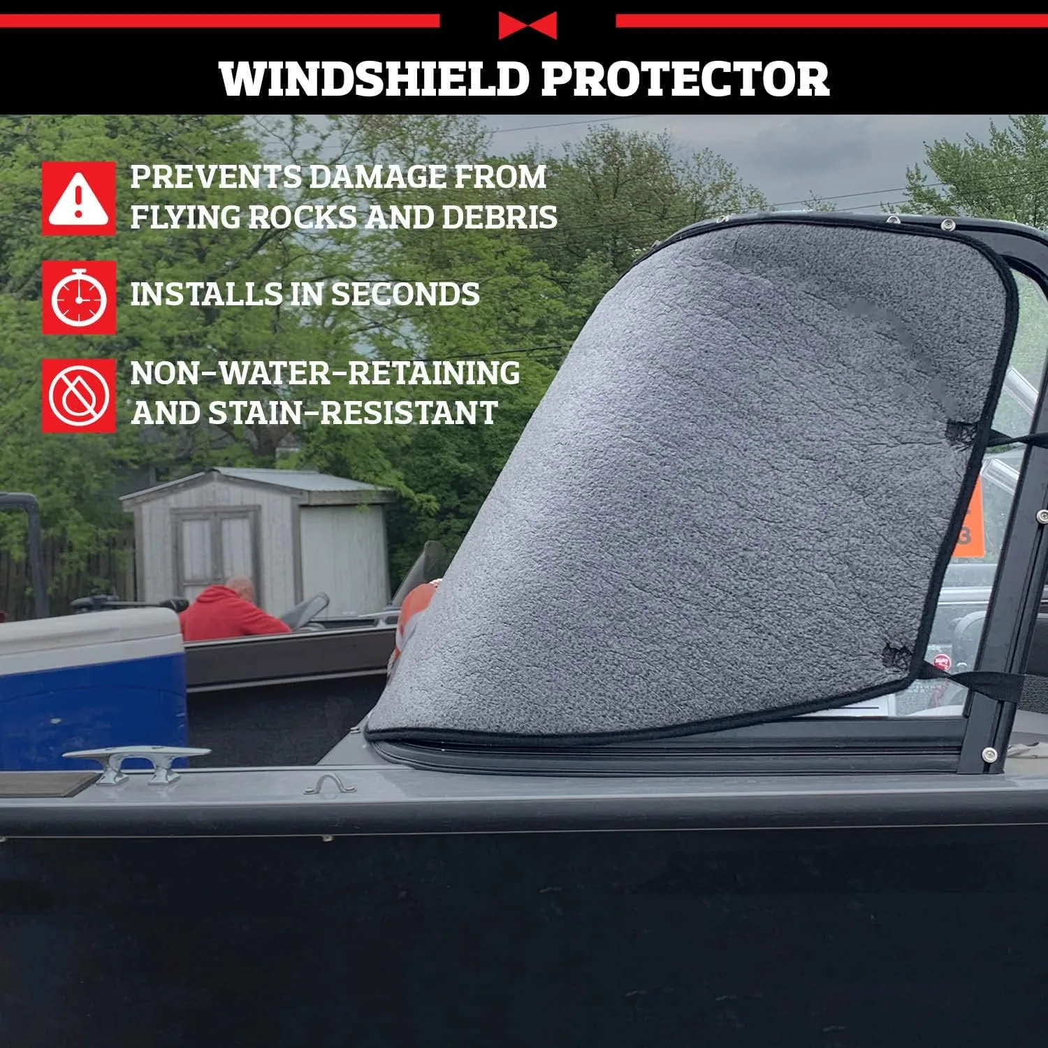 RealTruck TruXedo Boat Windshield Protector by TruXedo | 1117432 | Universal Fitment