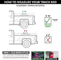 RealTruck TruXedo Deuce Hybrid Truck Bed Tonneau Cover | 773301 | Fits 2019-2024 Chevy/GMC Silverado/Sierra 1500, 2020-21 2500/3500HD 6' 10" Bed (82.2") 6' 10" Bed Deuce