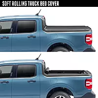 RealTruck TruXedo Lo Pro Soft Roll Up Truck Bed Tonneau Cover | 572701 | Fits 2016 - 2018 Chevy/GMC Silverado/Sierra 1500, 2016-19 2500/3500HD w/Sport Bar 6' 7" Bed (78.9")