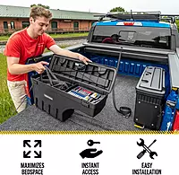 RealTruck Undercover SwingCase Truck Bed Storage Box | SC304D | Fits 2020-2025 Jeep Gladiator Drivers Side