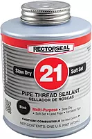 Rectorseal 28541 Pint Brush Top No.21 Black Jack Pipe Thread Sealant