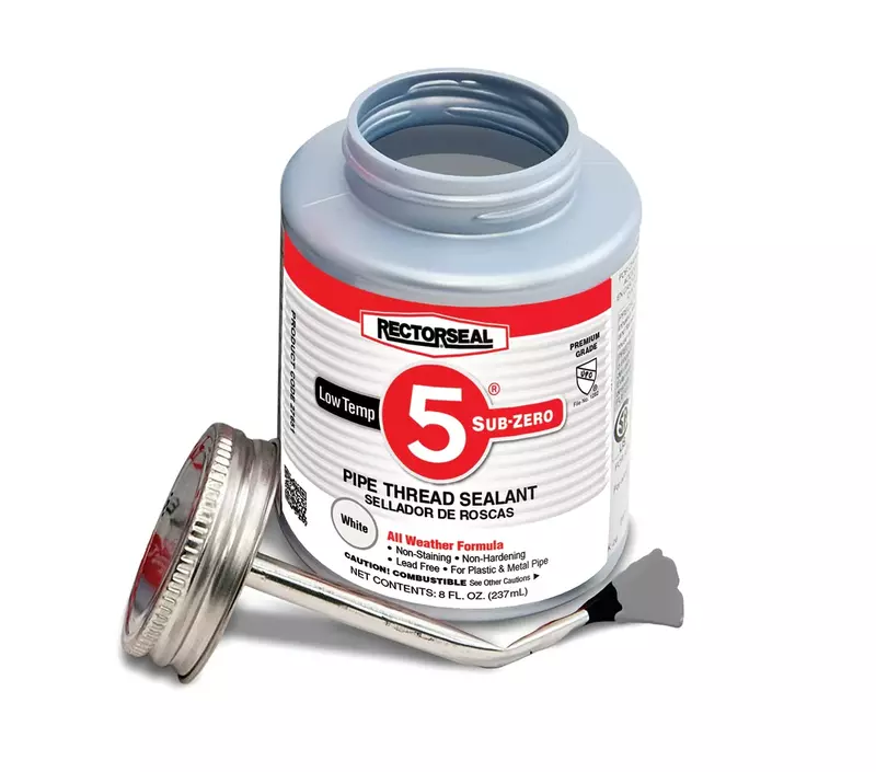 Rectorseal 27651 1/2 Pint Brush Top No.5 Sub-Zero Pipe Thread Sealant.
