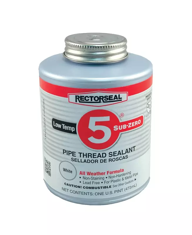 Rectorseal 27541 Pint Brush Top No.5 Sub-Zero Pipe Thread Sealant