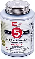 Rectorseal 25551 8-Ounce No. 5 Pipe Thread Sealant, Yellow