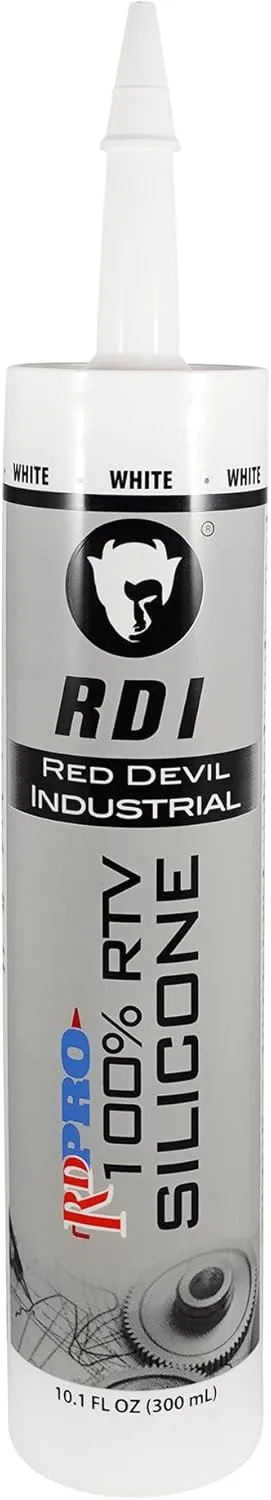 RED DEVIL PRO Industrial Grade RTV 100% Silicone Sealant, 10.1 oz Tube