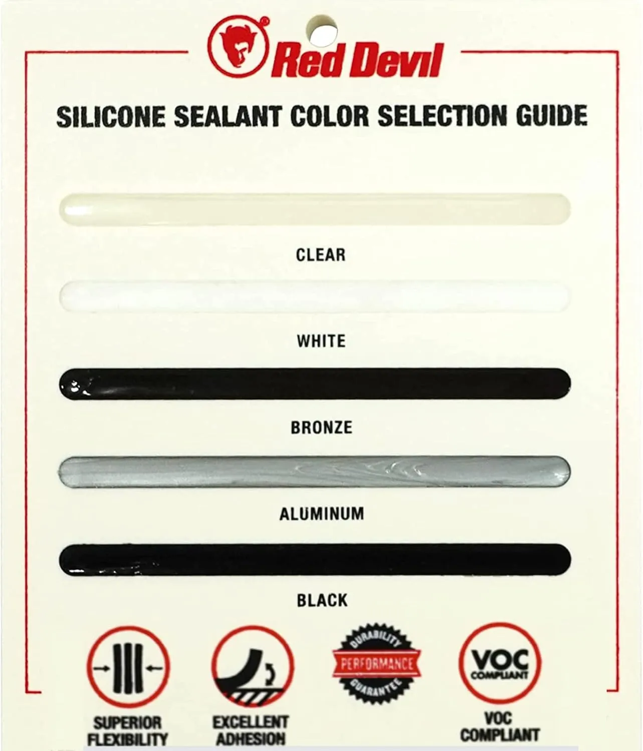 RED DEVIL PRO Industrial Grade RTV 100% Silicone Sealant, 10.1 oz Tube