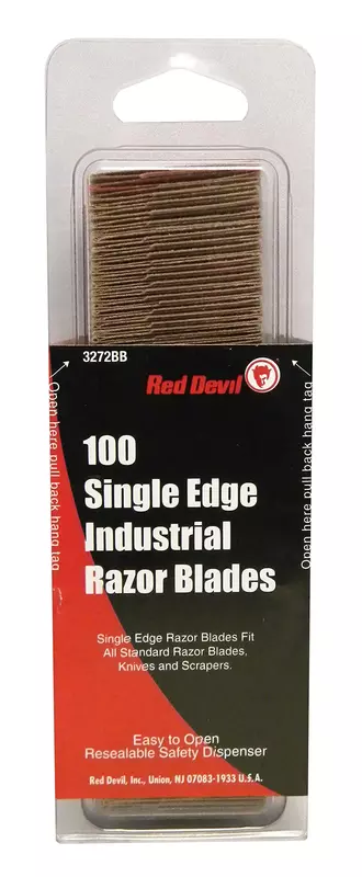 Red Devil 3272 Single-Edge Razor Blades, 100 Count (Pack of 1)