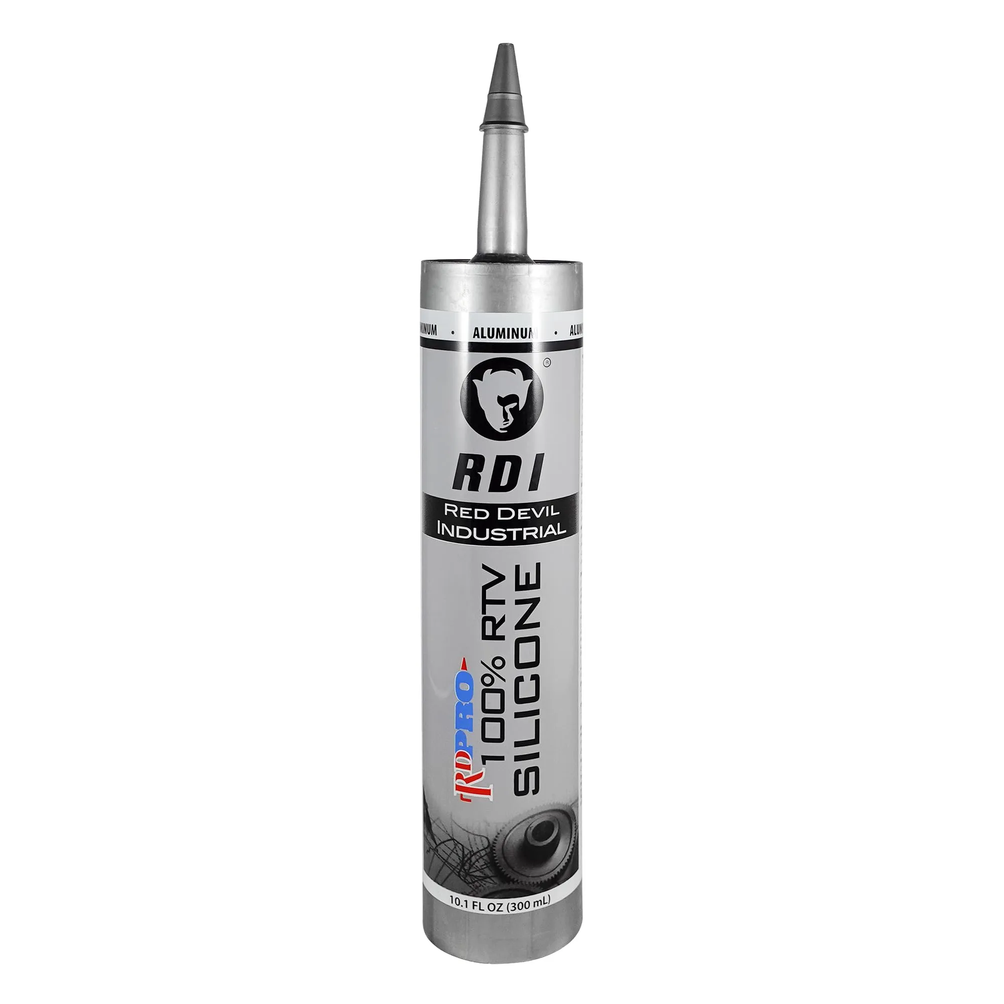 RED DEVIL PRO Industrial Grade RTV 100% Silicone Sealant, 10.1 oz Tube