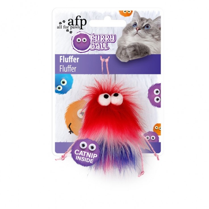 ALL FOR PAWS FLUFFER - RED (CAT TOY) ALL FOR PAWS FLUFFER - RED (CAT TOY)