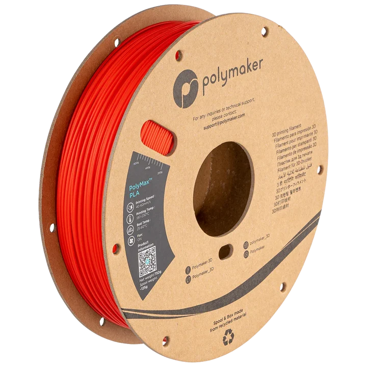 PolyMax PLA(1.75mm, 750g) Red