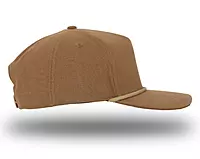 Custom 5 Panel Ribbit Rope Hats (Leatherette Patch)