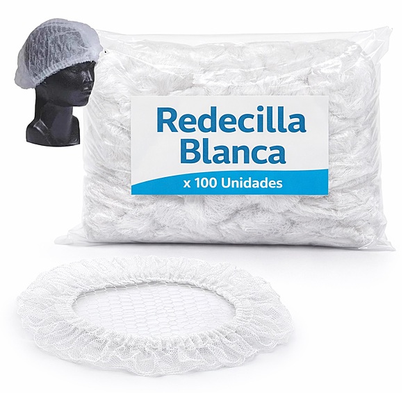Redecilla Blanca para Cabello x 100 Unidades