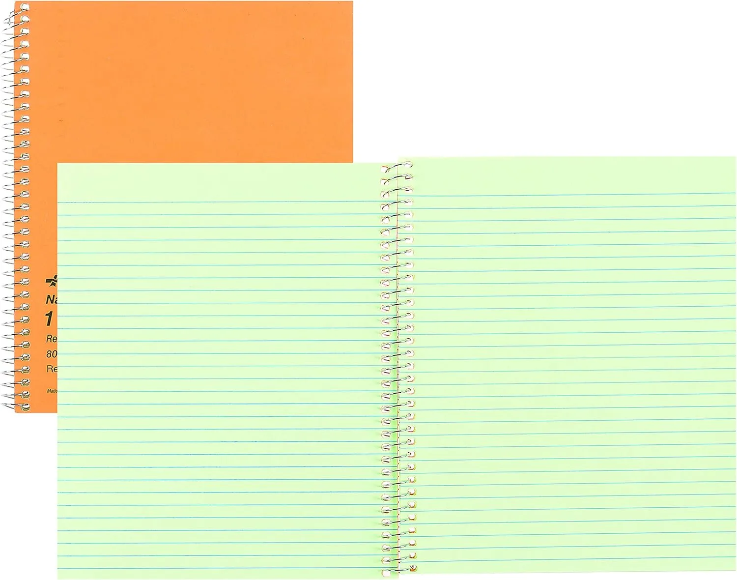 Rediform/National Single-Subject Wirebound Notebook, Narrow Rule, Brown Board Cover, 8.25 x 6.88, 80 Sheets