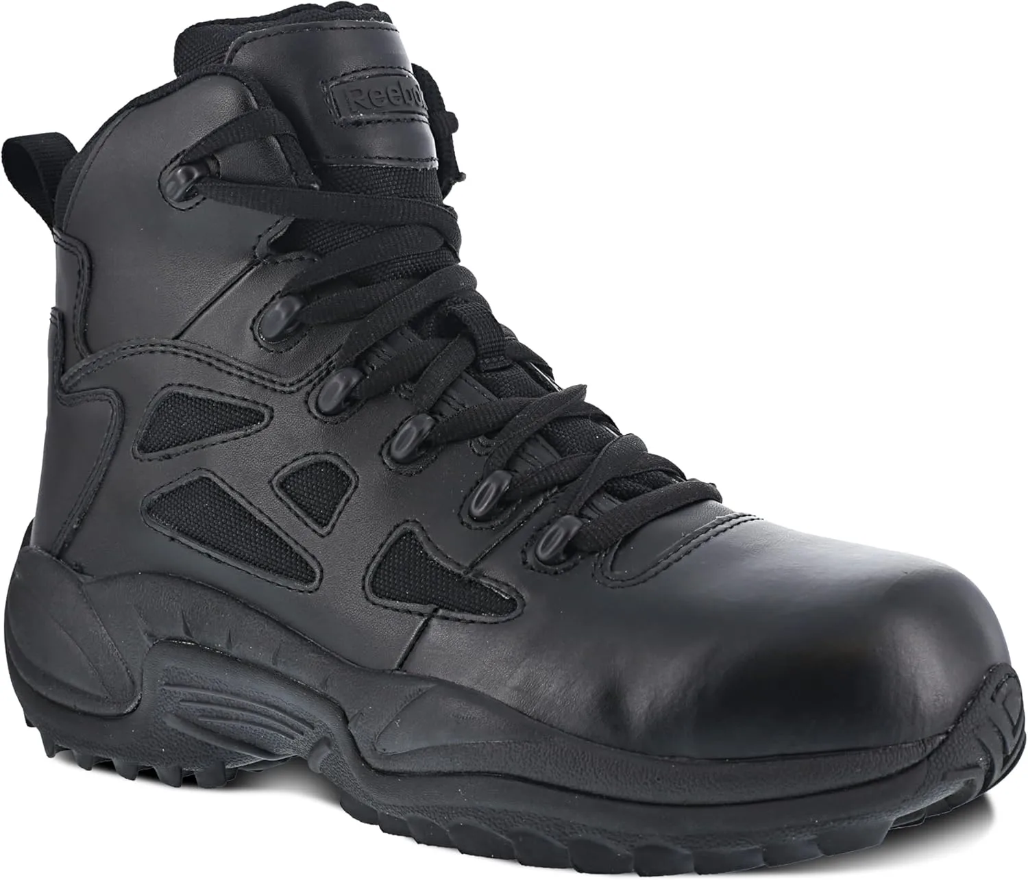 Reebok Men's Rapid Response RB8674 Composite Toe Tactical Boot with Side Zipper