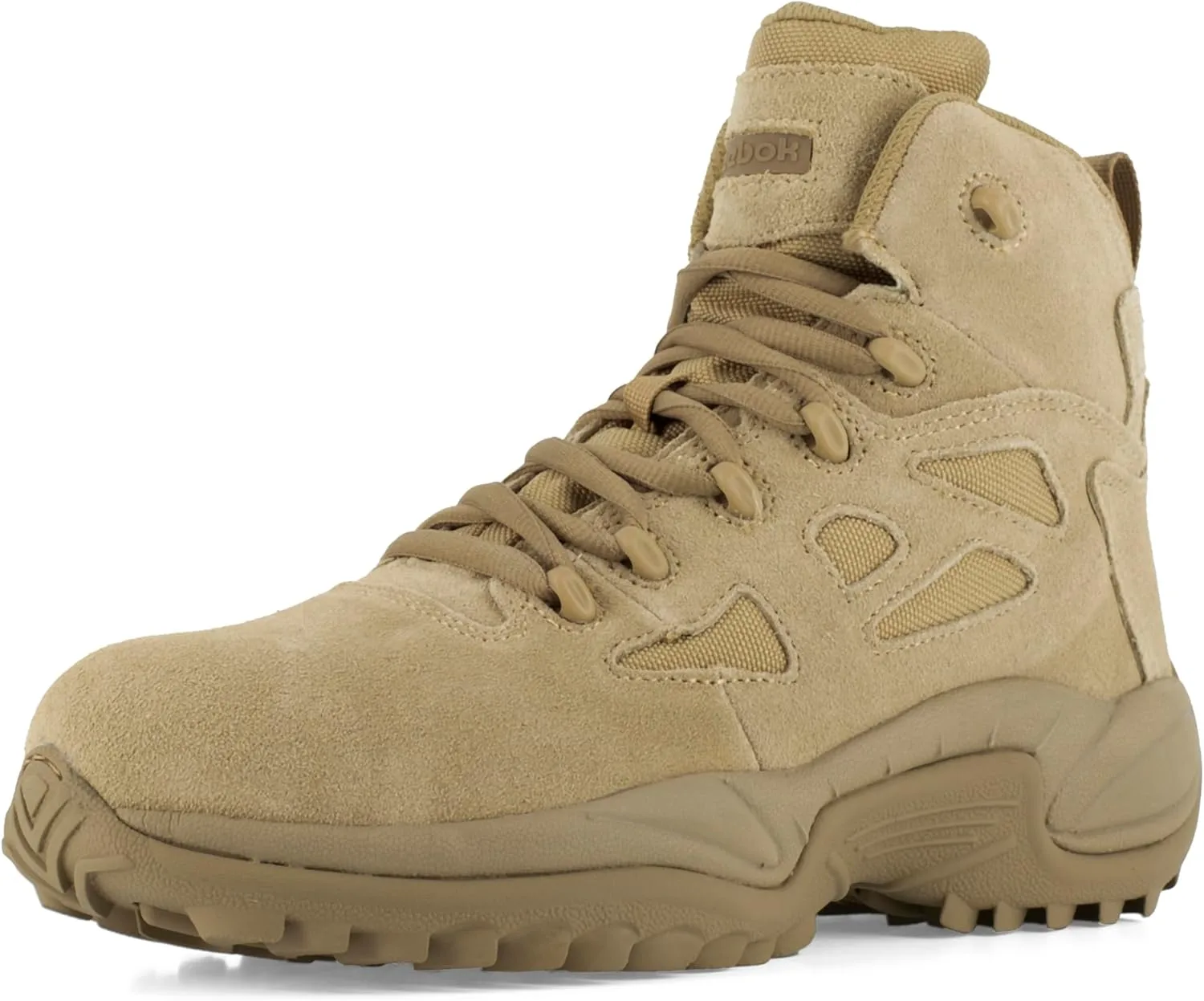 REEBOK Men's Rapid Response RB 6" Composite Toe Tactical Boot with Side Zipper