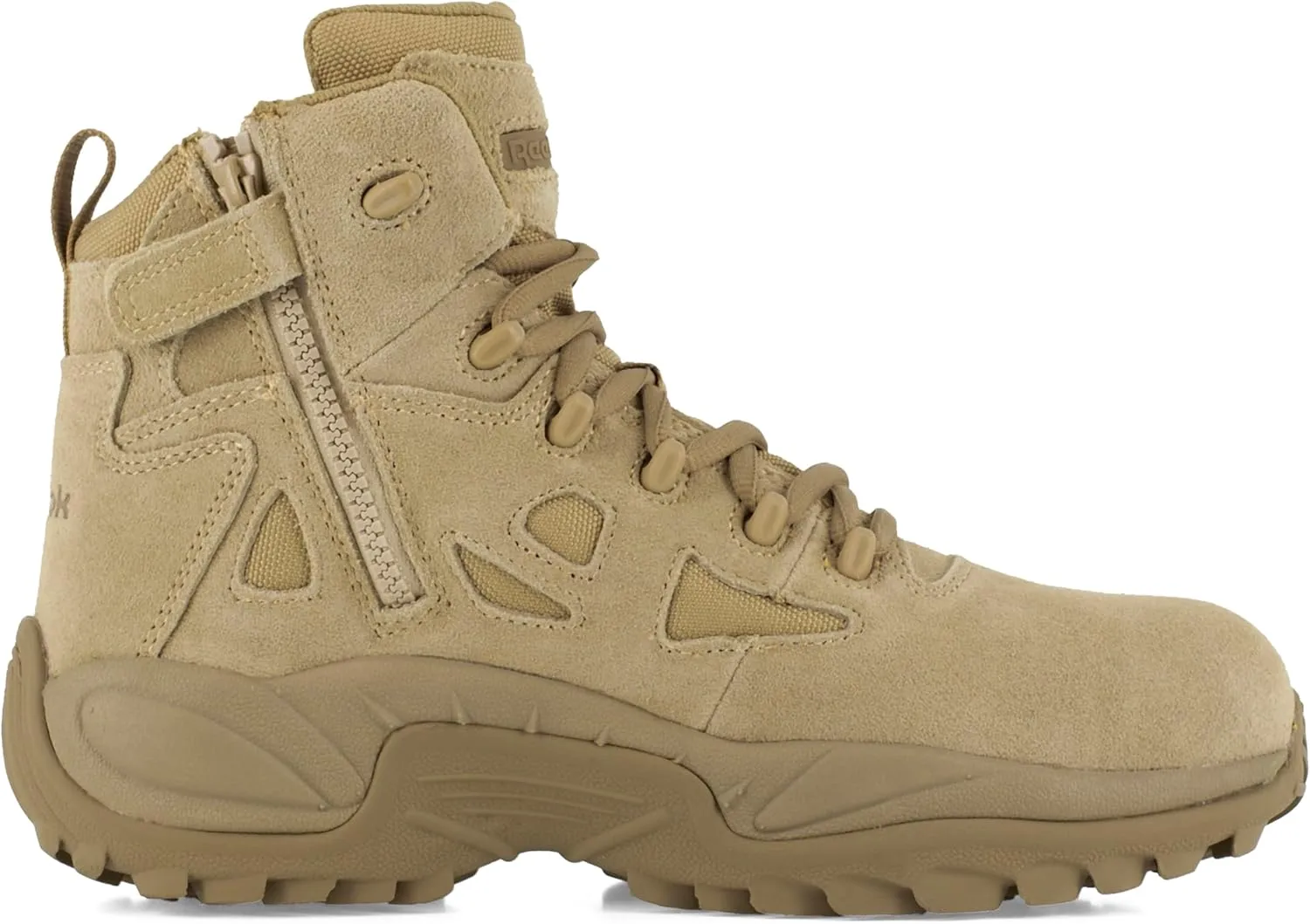 Reebok Men's RB8694 Rapid Response RB Composite Toe 6" Tactical Boot with Side Zipper