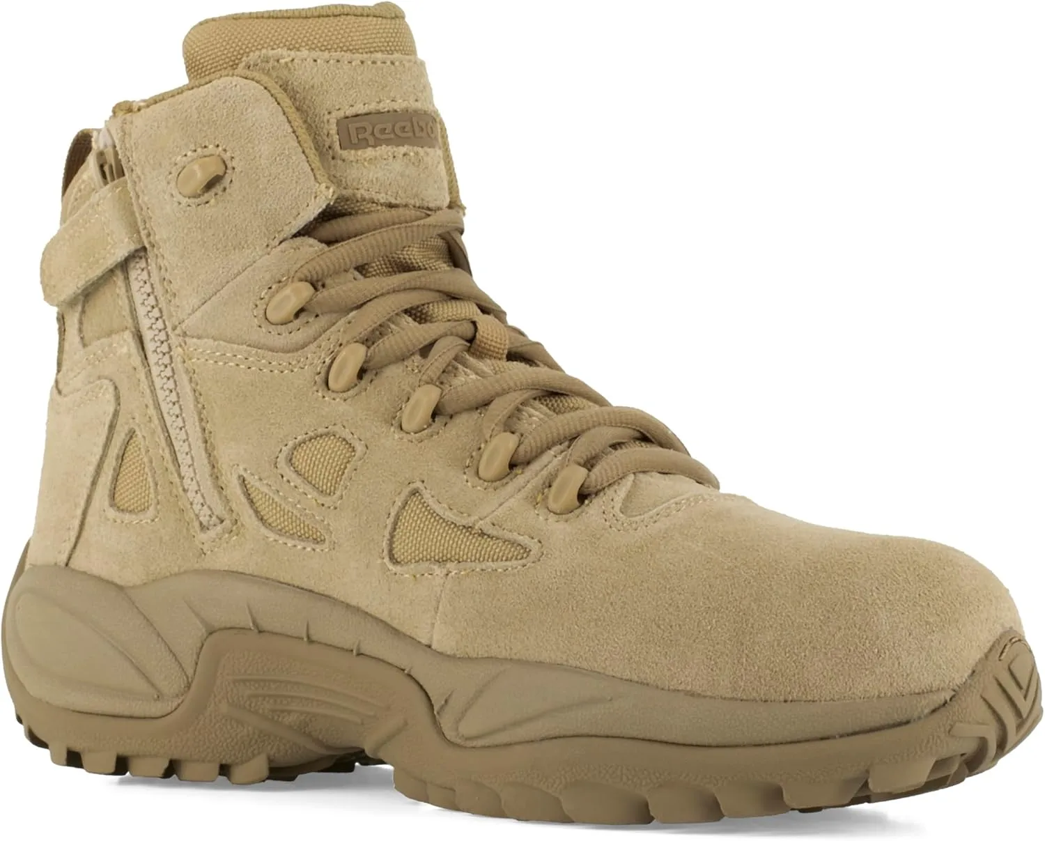 REEBOK Men's Rapid Response RB 6" Composite Toe Tactical Boot with Side Zipper