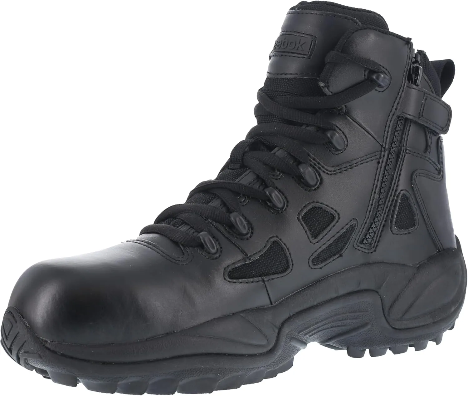 Reebok Men's Rapid Response RB8674 Composite Toe Tactical Boot with Side Zipper