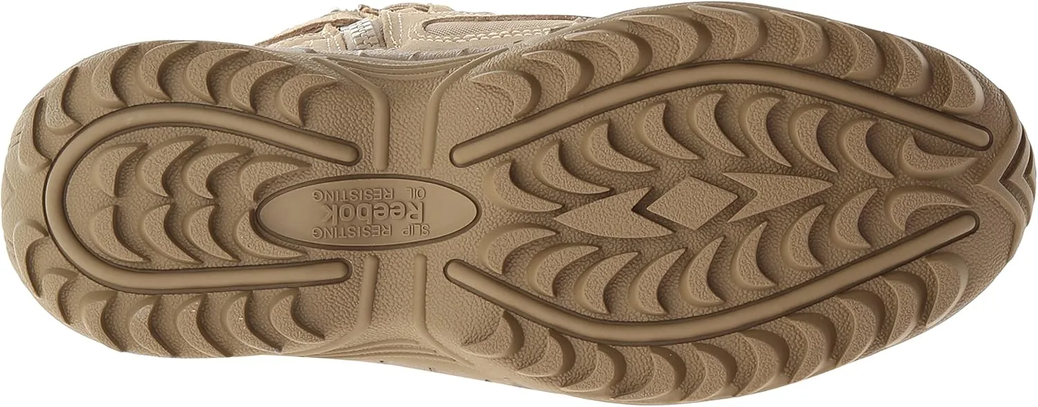 Reebok Men's Rapid Response RB8895 8" Soft Toe Tactical Boot with Side Zipper