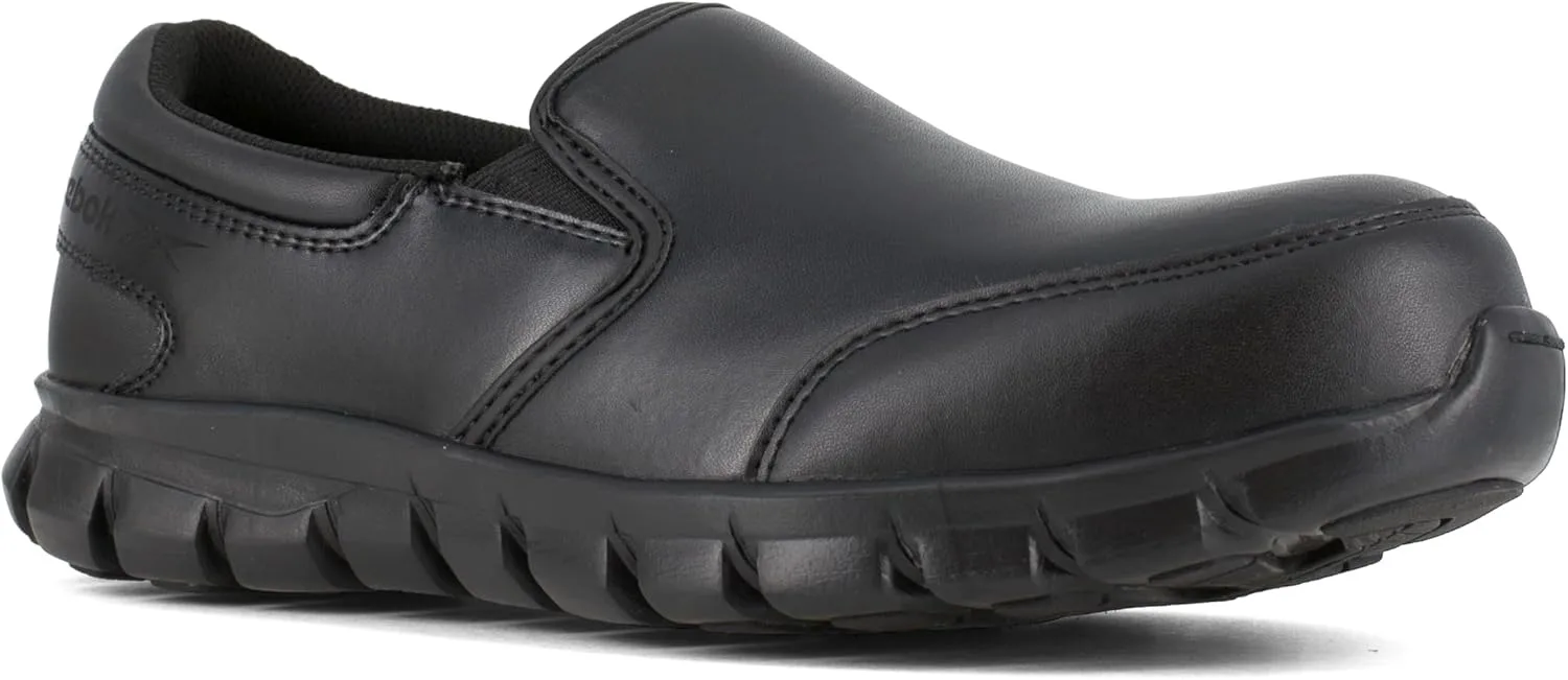 REEBOK Sublite Cushion Composite Toe ESD Slip-On Work Shoe