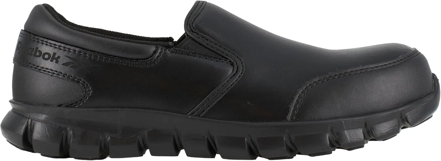 REEBOK Sublite Cushion Composite Toe ESD Slip-On Work Shoe