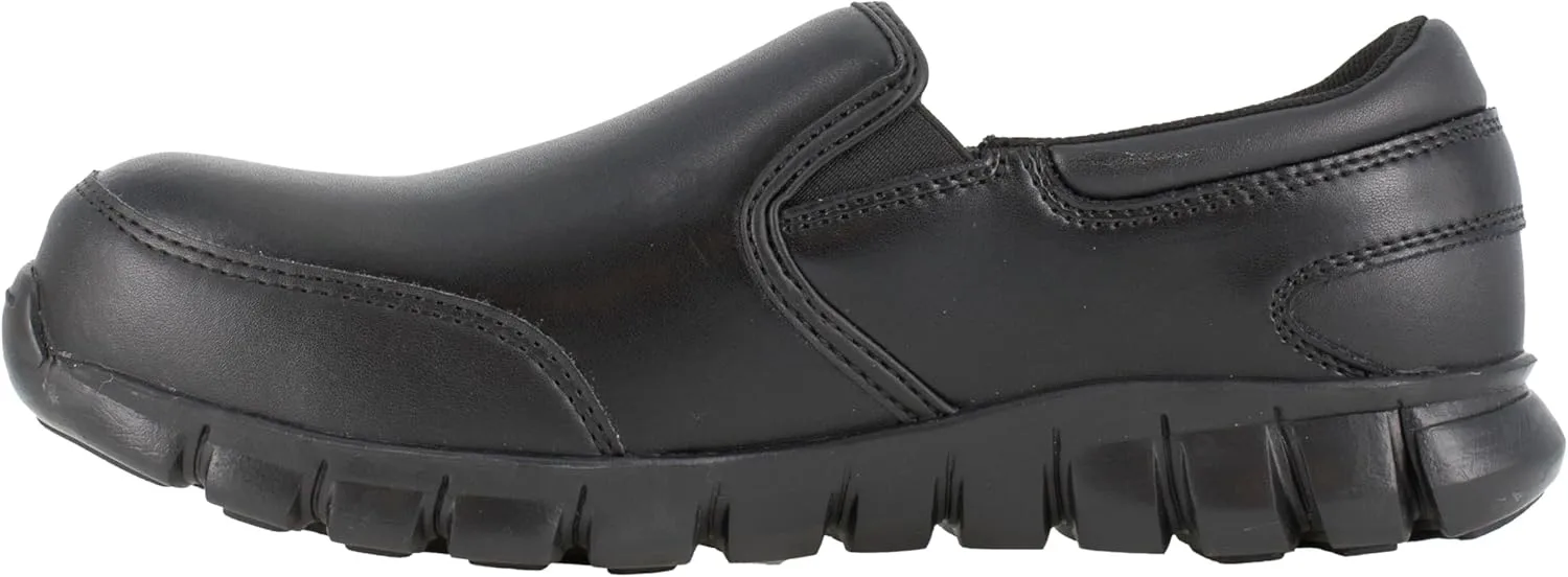 REEBOK Sublite Cushion Composite Toe ESD Slip-On Work Shoe