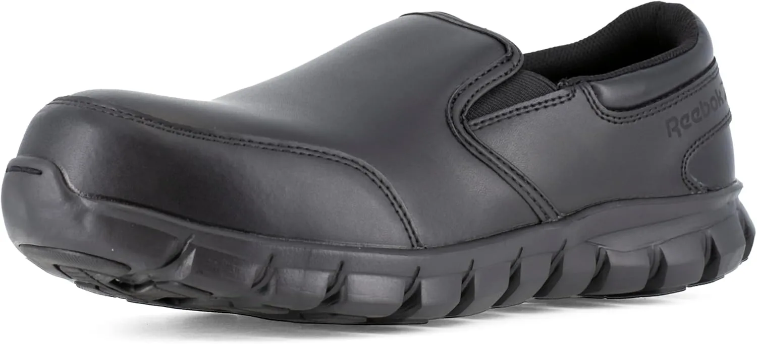 REEBOK Sublite Cushion Composite Toe ESD Slip-On Work Shoe