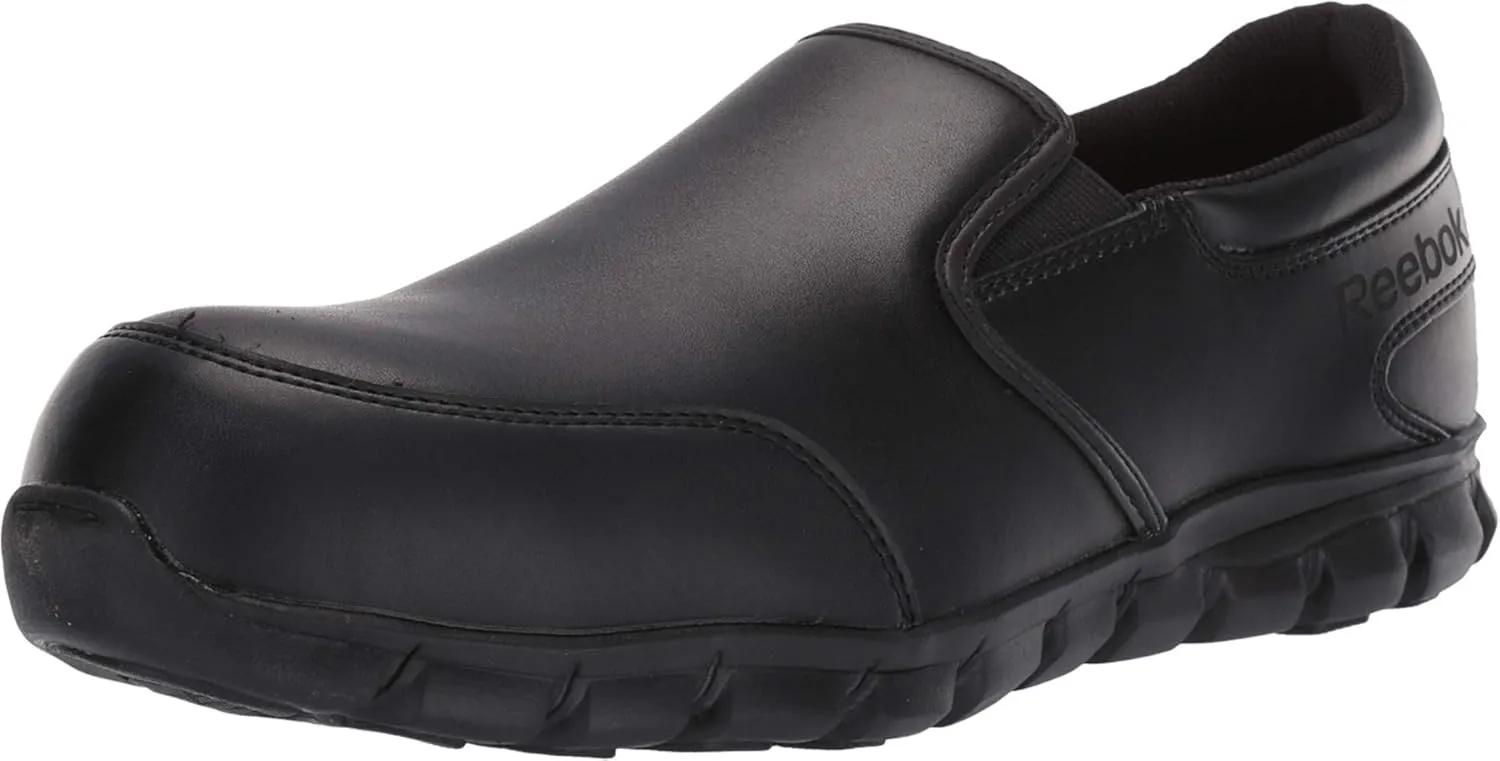 REEBOK Sublite Cushion Composite Toe ESD Slip-On Work Shoe