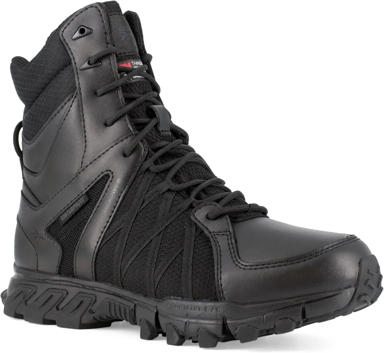 Reebok Trailgrip Tactical 8" WP Side Zip Men's Work Boot