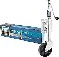 REESE Pro Series EJ10000101 Utility Trailer Jack, Side Mount, 1,000 lbs. Lift Capacity, Sidewind, Bolt-On, 10 Inch Travel