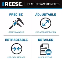 REESE Pro Series EJ10000101 Utility Trailer Jack, Side Mount, 1,000 lbs. Lift Capacity, Sidewind, Bolt-On, 10 Inch Travel