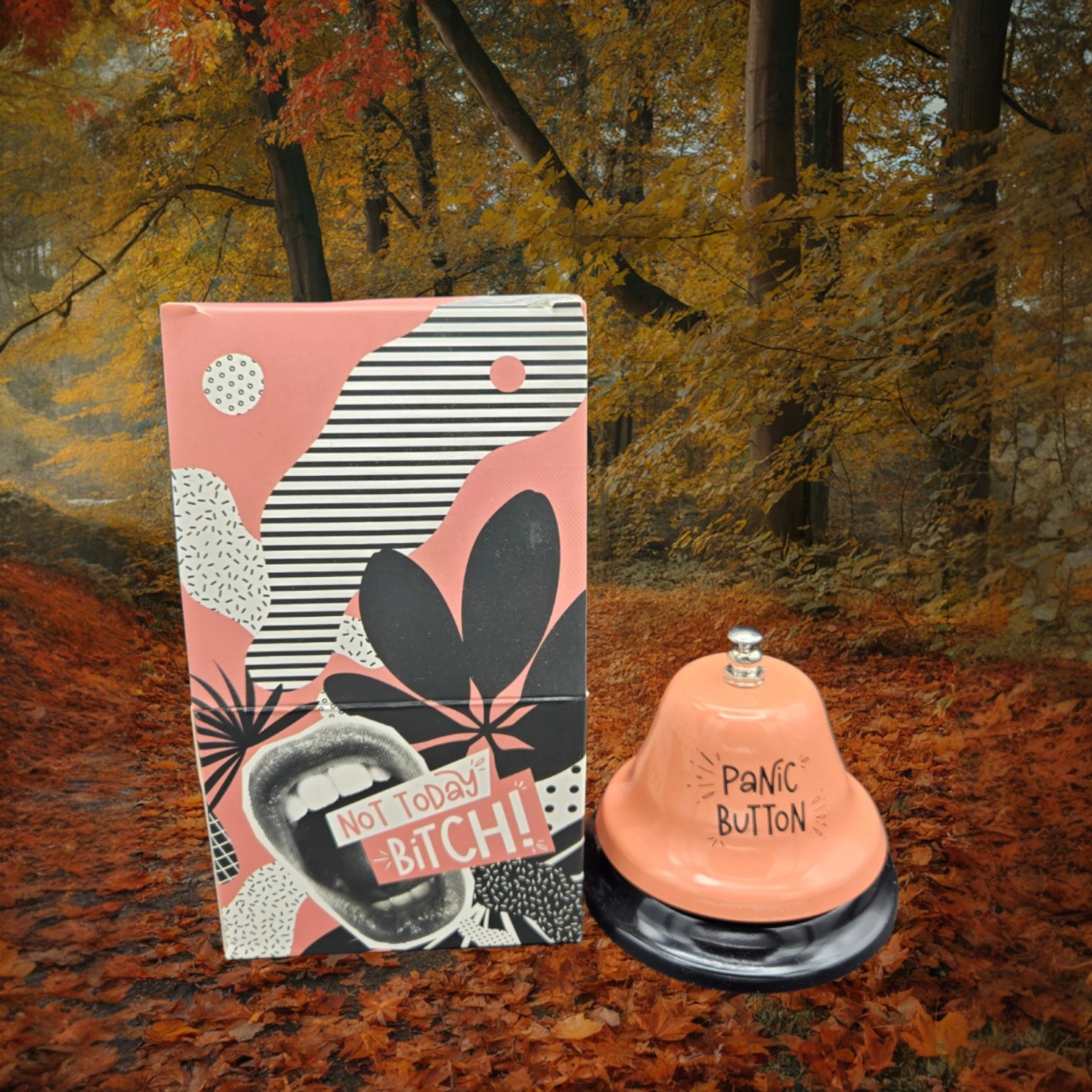 “Not Today Bitch” Panic Button Desk Bell