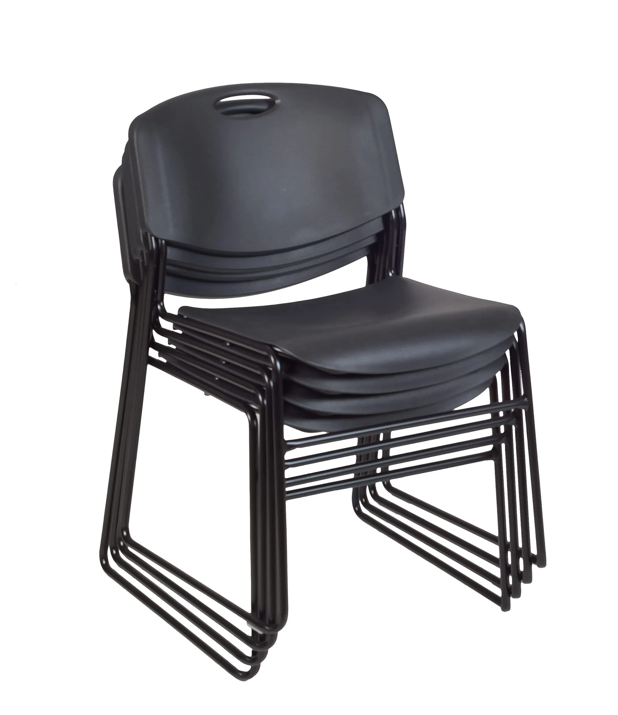 REGENCY Zeng Stackable Armless Chairs, Set of 4