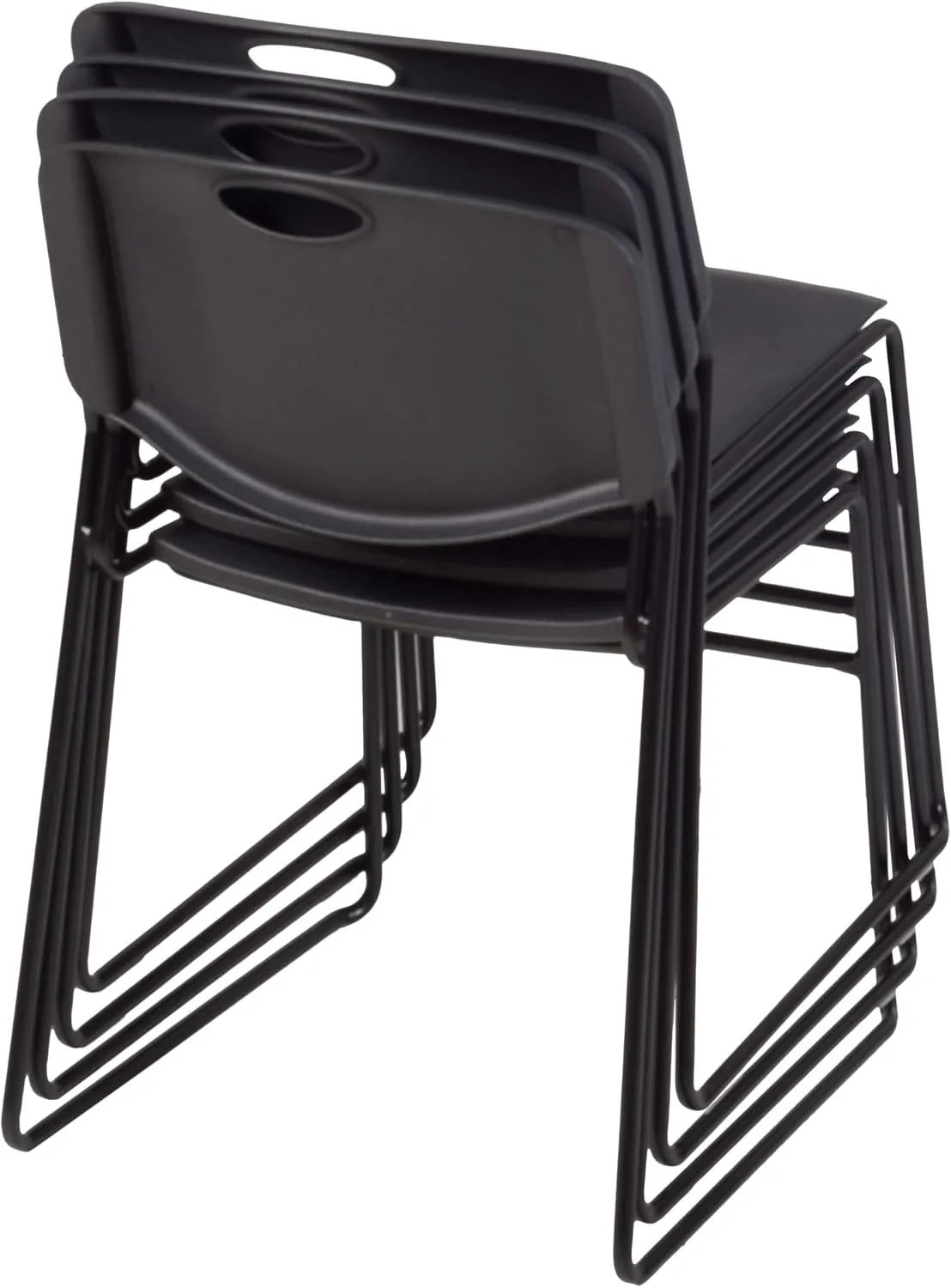 REGENCY Zeng Stackable Armless Chairs, Set of 4