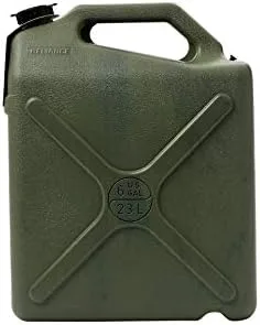 Reliance Products Desert Patrol 6 Gallon Rigid Water Container, Green , 14.8 Inch x 6.3 Inch x 19.0 Inch