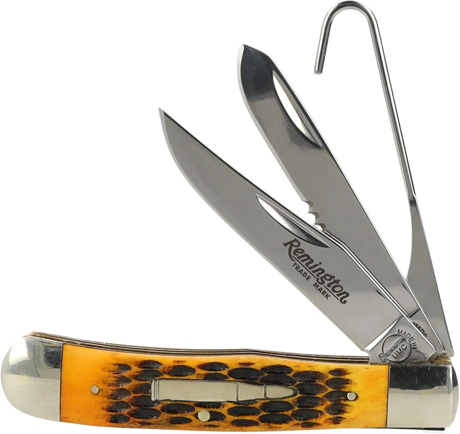 Remington Bullet The Waterfowler Folding Knife 3.5" Clip and Spey Point