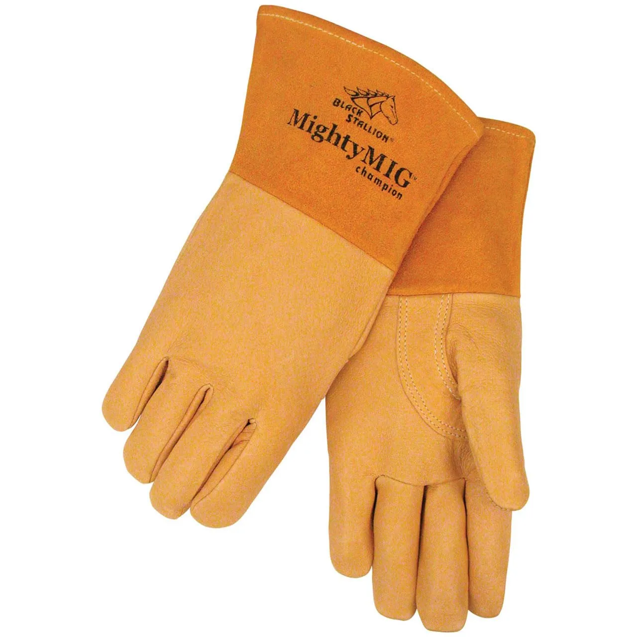 Revco 39CHMP-M Black Stallion Mighty Mig Welder Glove, Premium Grain, Medium