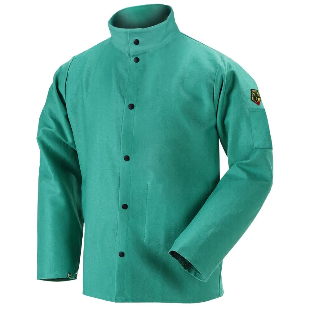 Revco F930C-L Flame Retardant Coat, 9 oz. Cotton, 2XL Green XX-Large